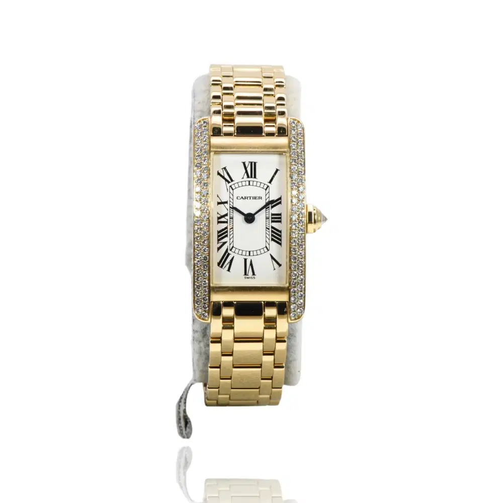 Cartier Tank Louis Quartz, 18 Karat Yellow Gold, Ladies Wrist