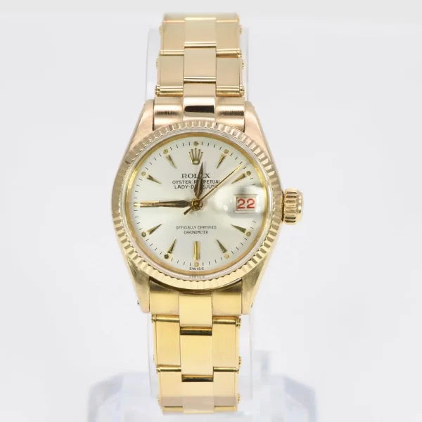Rolex Ladies Oyster Perpetual Datejust 26mm Yellow Gold