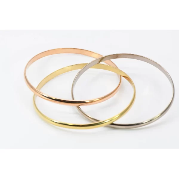 Cartier Trinity 18k Yellow, Pink and White Gold Bangle