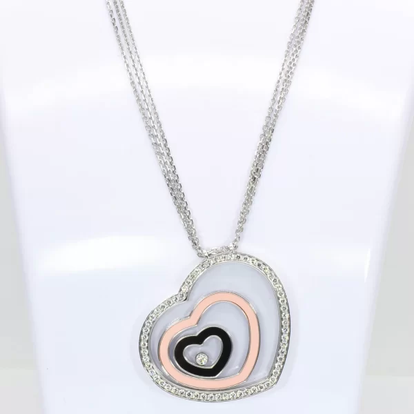 Chopard ‘Happy Spirit’ 18k White Gold, Diamond, Pendant and Necklace