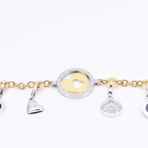 Bvlgari ‘Tonto’ Bi-Metal Charm Bracelet