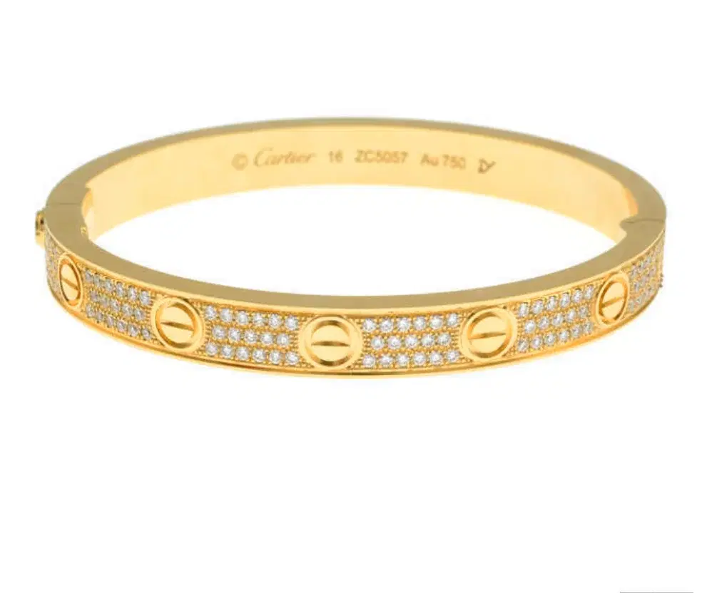 Cartier 'Love' Bracelet, 4 diamonds, 18K Rose Gold, #517132 – Beladora