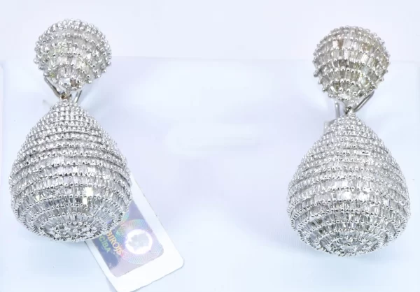 White Gold And Diamond Earrings