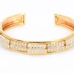 Boucheron 18k Yellow Gold and Diamond Pave Bracelet