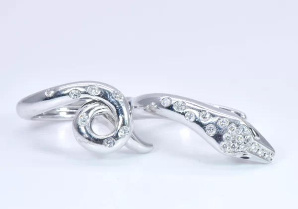 Boucheron 'Kaa Double Trouble' Diamond Snake Ring