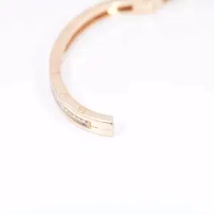 Bvlgari 'B.Zero1' Diamond and 18k Rose Gold Bangle