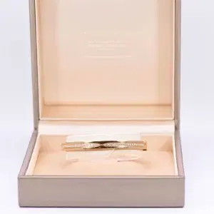 Bvlgari 'B.Zero1' Diamond and 18k Rose Gold Bangle