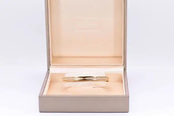 Bvlgari 'B.Zero1' Diamond and 18k Rose Gold Bangle
