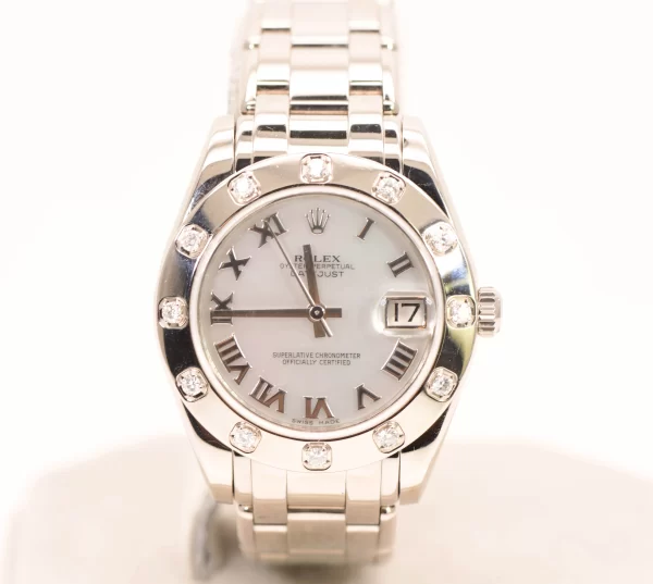 Rolex Ladies Pearlmaster 29mm White Gold Watch