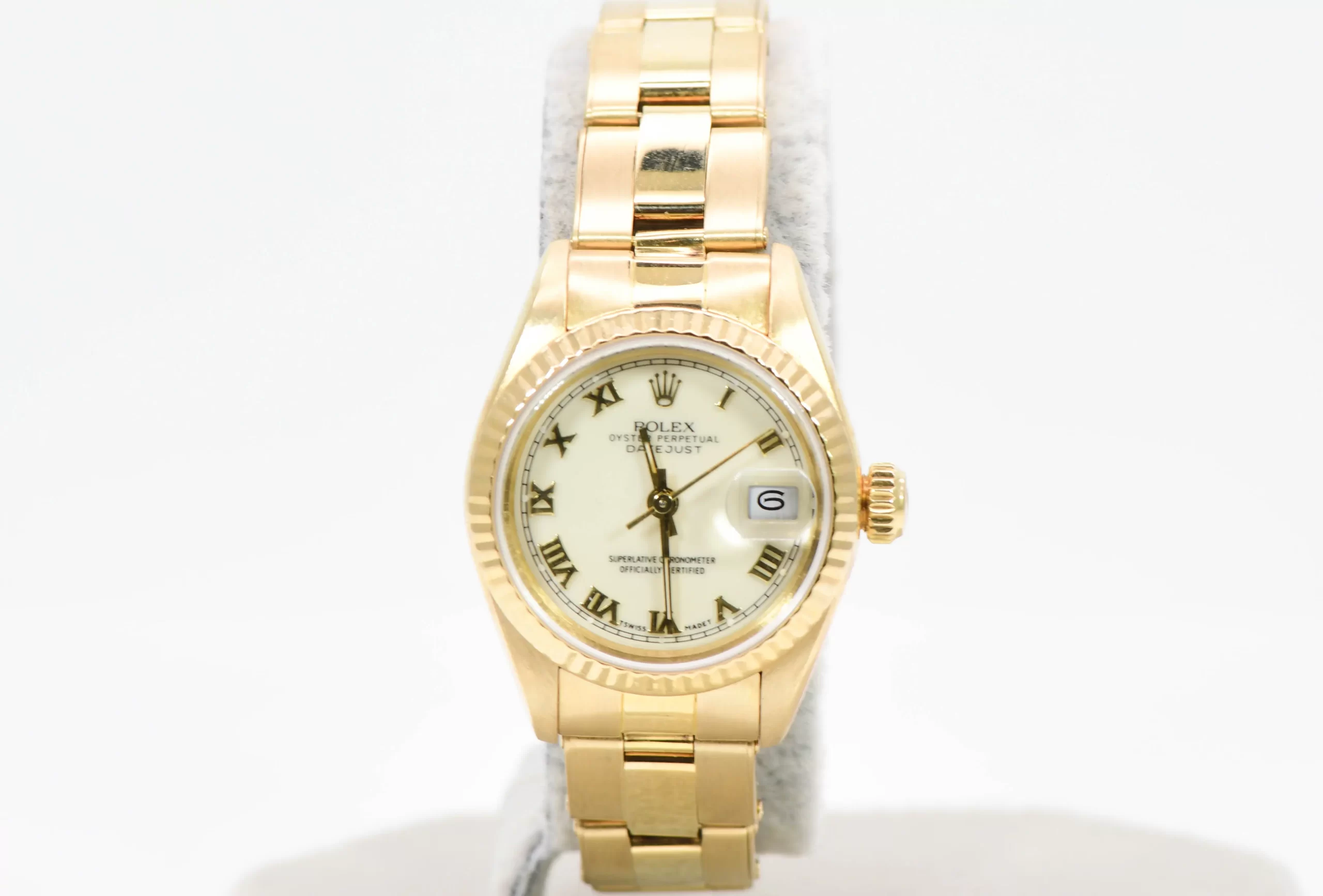 Rolex Datejust Ladies 26mm Yellow Gold Wristwatch