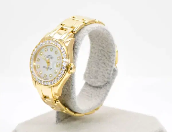 Rolex Datejust Ladies Pearlmaster 29mm Yellow Gold Watch
