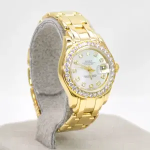 Rolex Datejust Ladies Pearlmaster 29mm Yellow Gold Watch