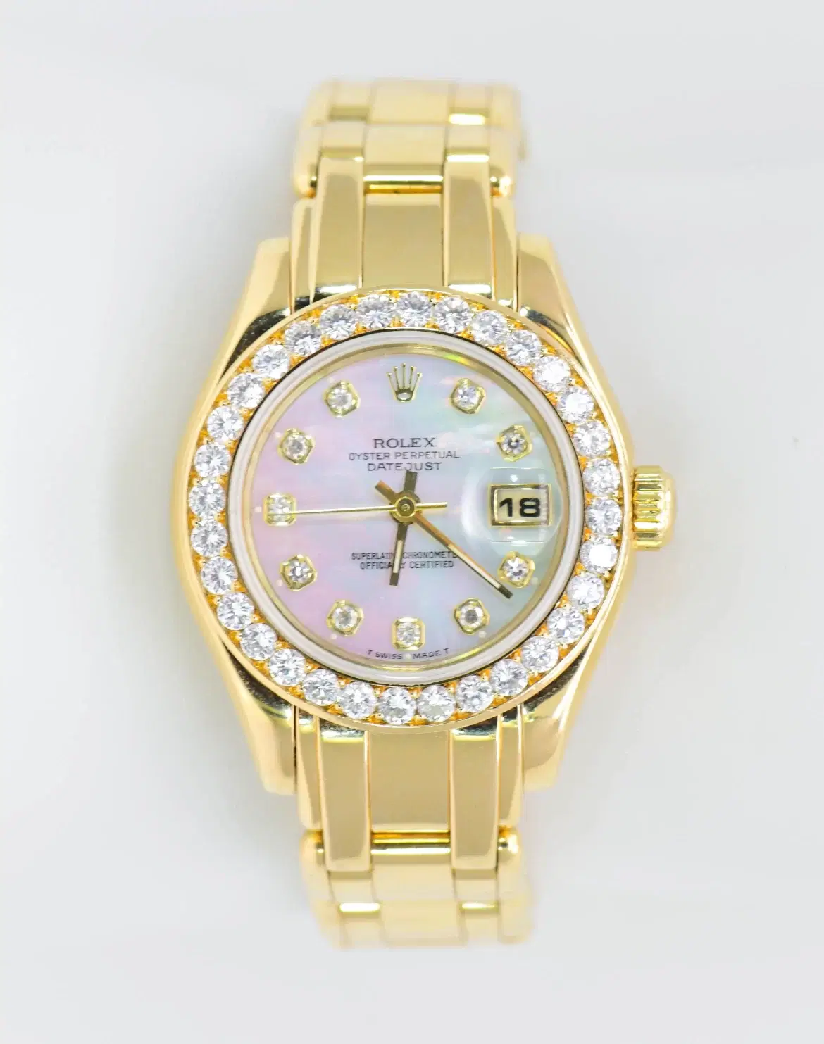 Rolex Datejust Ladies Pearlmaster 29mm Yellow Gold Watch auriks