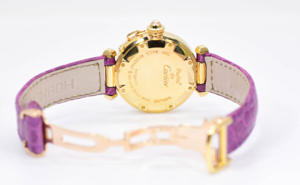 Cartier Pasha Watch 2397 Diamond 18k Yellow Gold