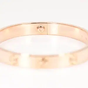 Cartier 'Love' 18k Rose Gold Bracelet Size 17 - auriks.com