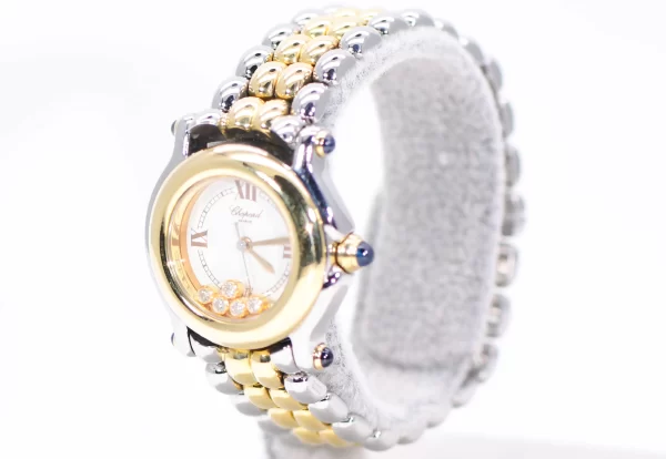 Chopard 'Happy Sport' 26mm 18k Yellow Gold And Steel Watch