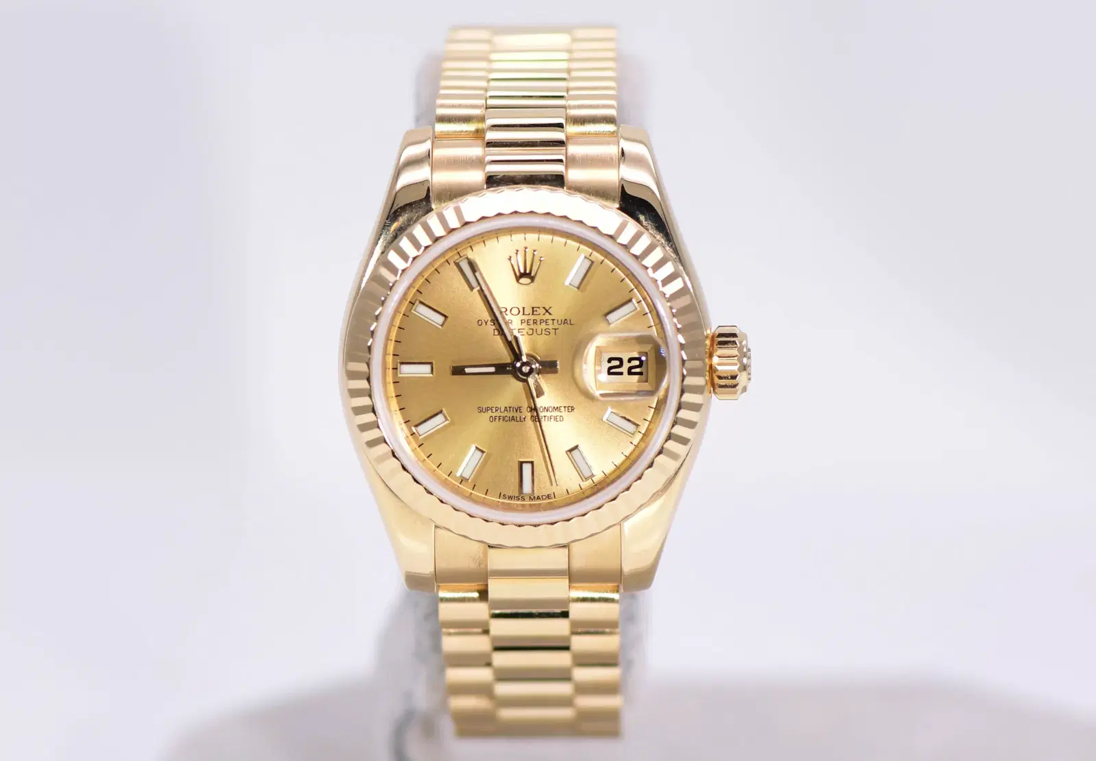 Rolex Women's President Datejust 18K Gold Watch