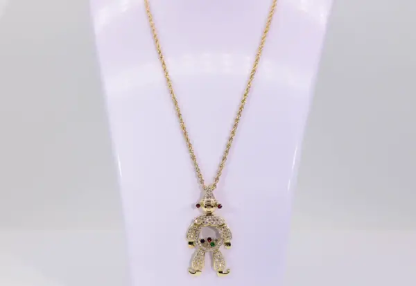 Chopard Happy Diamonds 18k Yellow Gold Clown Necklace