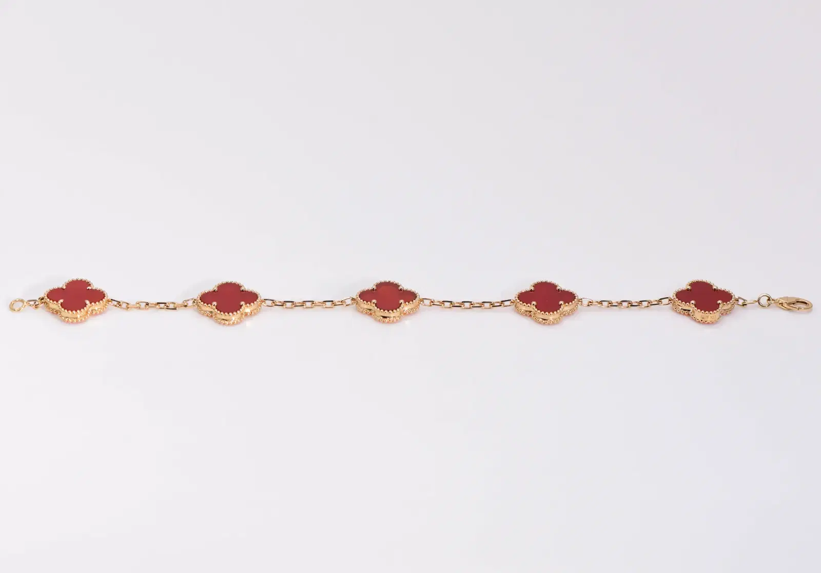 Bracelet - Clover Carnelian - Shanti Jewels