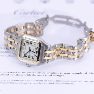 Cartier Panthere Ladies Watch 27mm Yellow Gold & Steel