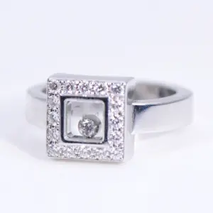 Chopard ‘Happy Diamonds’ 18k White Gold Ring