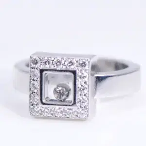 Chopard ‘Happy Diamonds’ 18k White Gold Ring