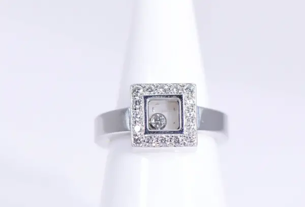 Chopard ‘Happy Diamonds’ 18k White Gold Ring