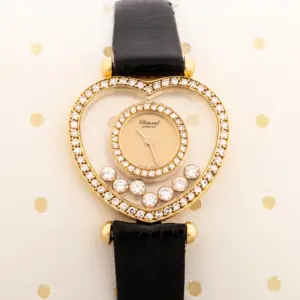 Chopard ‘Happy Diamonds’ Heart Watch 1ct Diamond 18k Gold