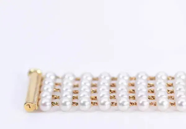 Chanel Mademoiselle Pearl Watch White Pearl & Yellow Gold