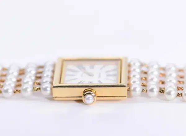 Chanel Mademoiselle Pearl Watch White Pearl & Yellow Gold