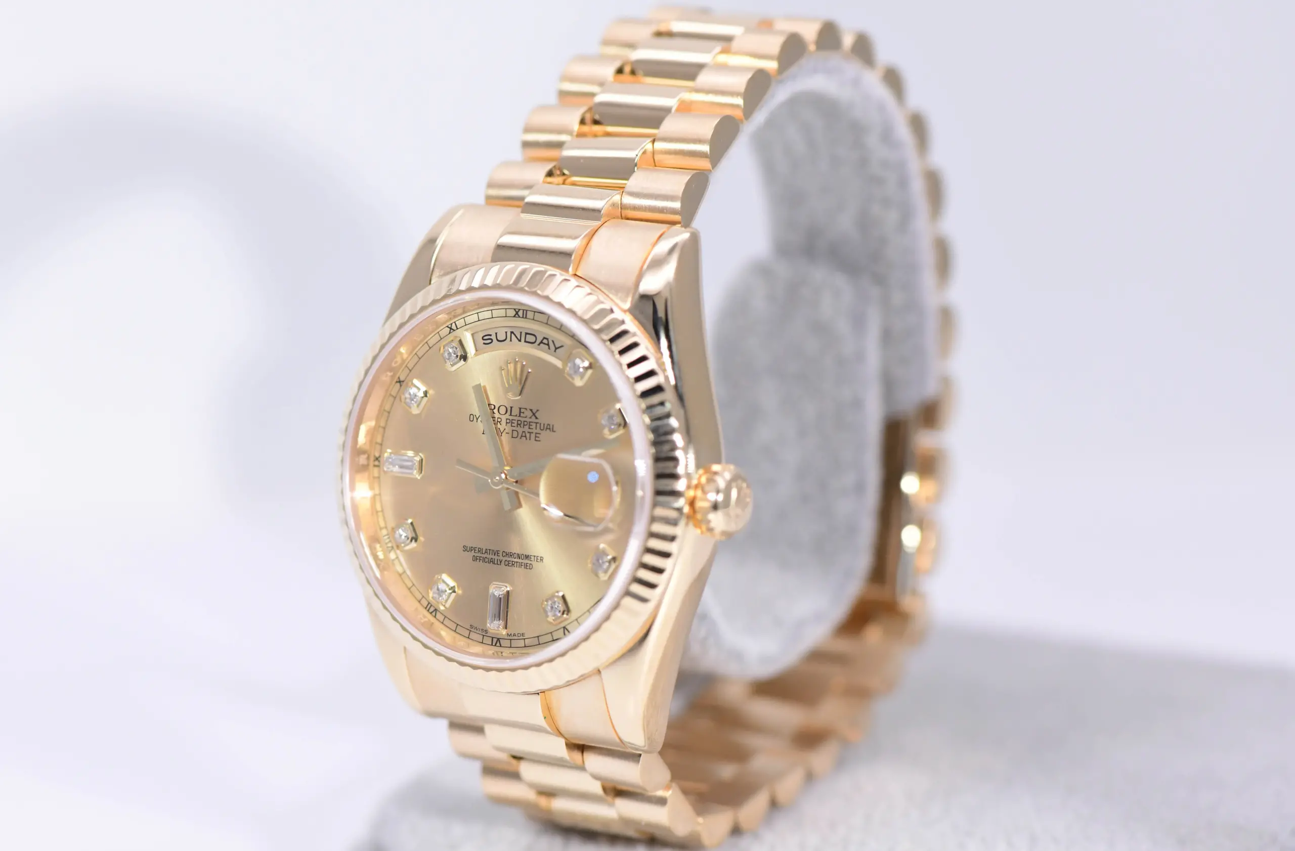 Rolex Oyster Perpetual Day-Date 36mm 118238 Diamond 18k Gold