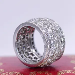 Cartier Nigeria Eternity Ring 5.5 ct Diamonds and 18k Gold