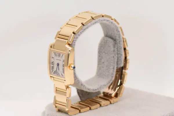 Cartier Tank Francaise Watch 20mm Yellow Gold Box