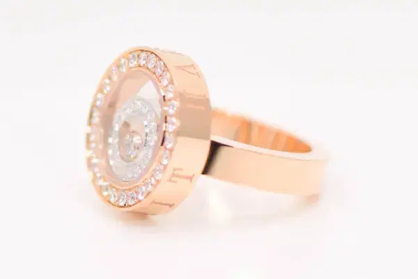 Chopard ‘Happy Sport’ 18k White and Yellow Gold Ring