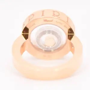 Chopard ‘Happy Sport’ 18k White and Yellow Gold Ring