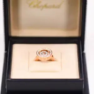 Chopard ‘Happy Sport’ 18k White and Yellow Gold Ring