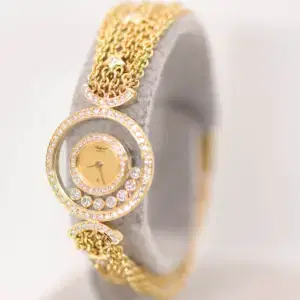 Chopard ‘Happy Diamonds’ Ladies Hearts and Stars 18k Gold Watch