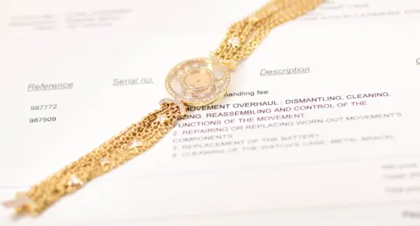 Chopard ‘Happy Diamonds’ Ladies Hearts and Stars 18k Gold Watch