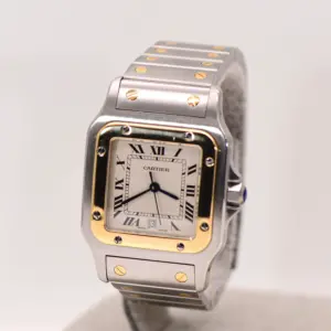 Cartier Santos Watch 31mm Midsize Yellow Gold & Steel