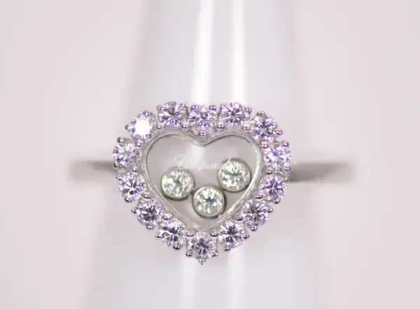 Chopard ‘Happy Diamonds’ 18k White Gold Heart Ring
