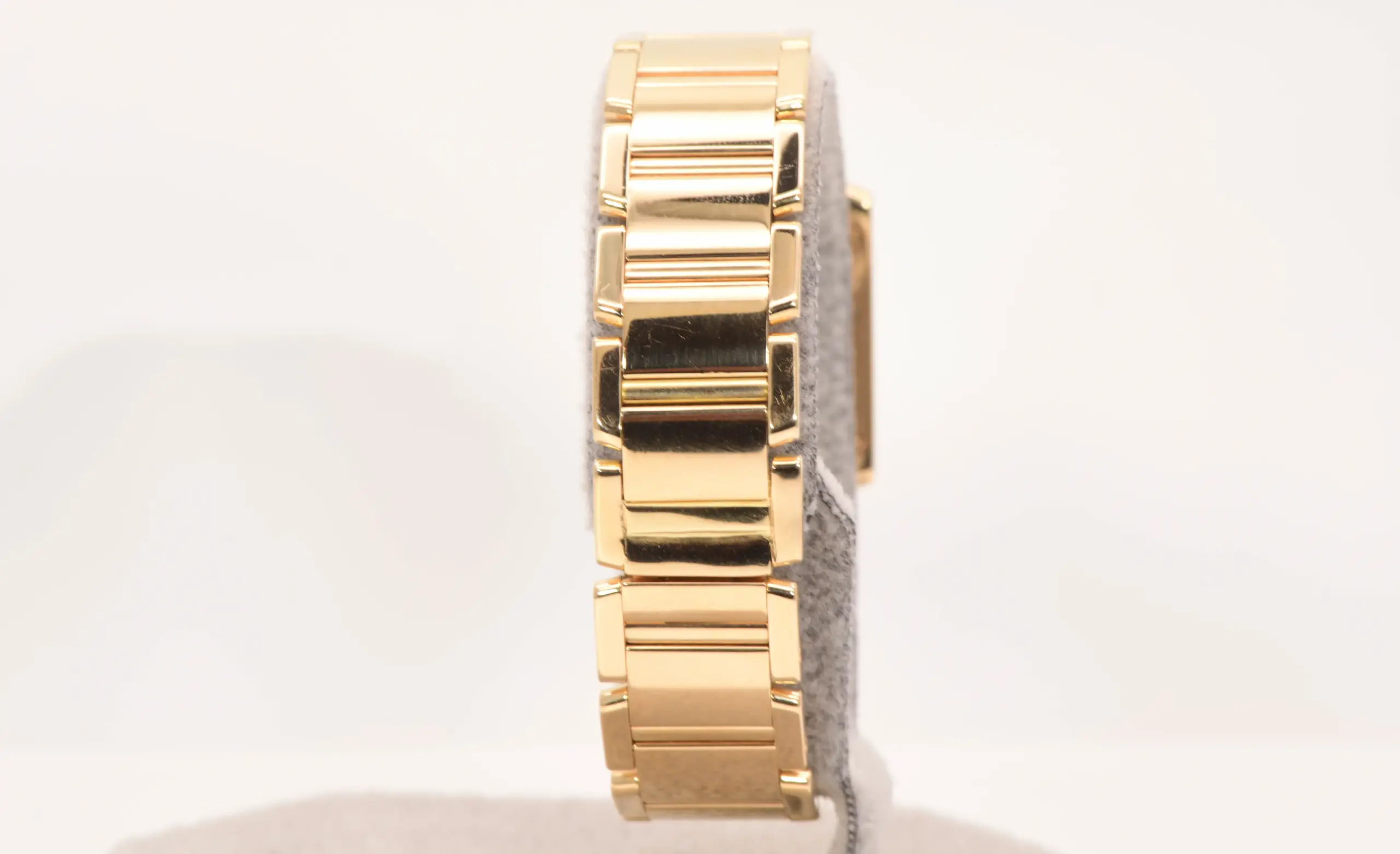 Cartier Tank Francaise Diamond Watch 20mm Yellow Gold