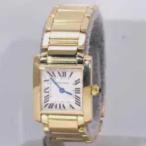 Cartier Tank Francaise Watch 20mm Yellow Gold