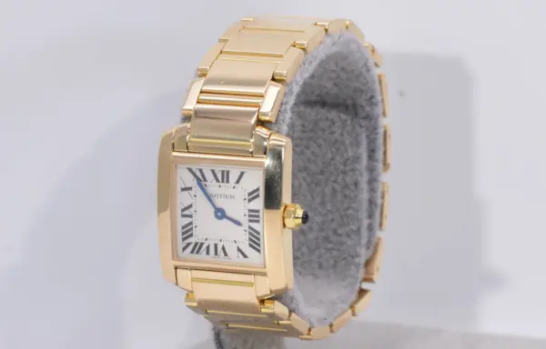 Cartier Tank Francaise Watch 20mm Yellow Gold
