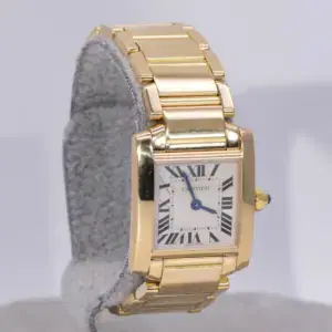 Cartier Tank Francaise Watch 20mm Yellow Gold