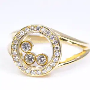 Chopard ‘Happy Diamonds’ 18k Yellow Gold Ring