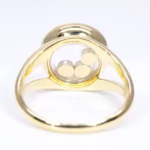 Chopard ‘Happy Diamonds’ 18k Yellow Gold Ring
