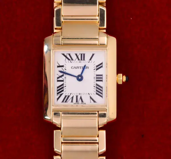 Cartier Tank Francaise Watch 20mm Yellow Gold