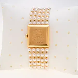 Chanel Mademoiselle Pearl Watch White Pearl & Yellow Gold