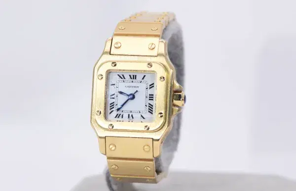Cartier Santos Galbée Watch 24mm 18k Gold