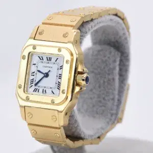 Cartier Santos Galbée Watch 24mm 18k Gold